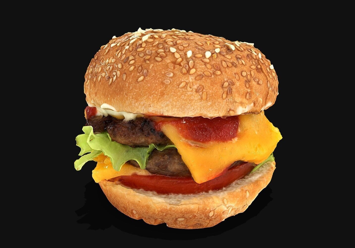Hamburger - Photoscaned model