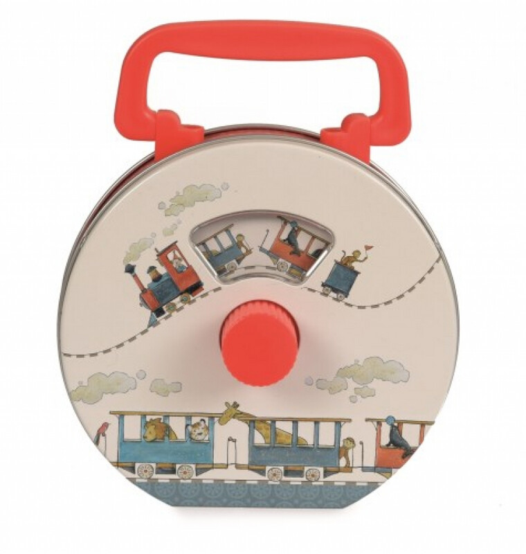 Egmont Musical Tin Radio Train .  Beautiful wind up musical box