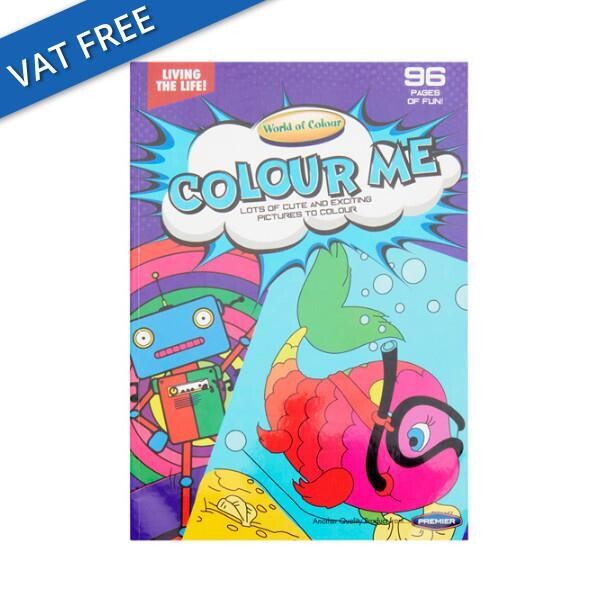 World Of Colour  A4 96pg Perforated Colouring Book - Living The Life!