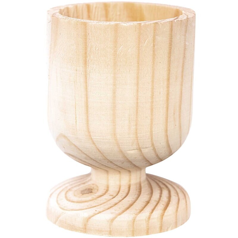 Wooden Egg Cup A - With Shaft