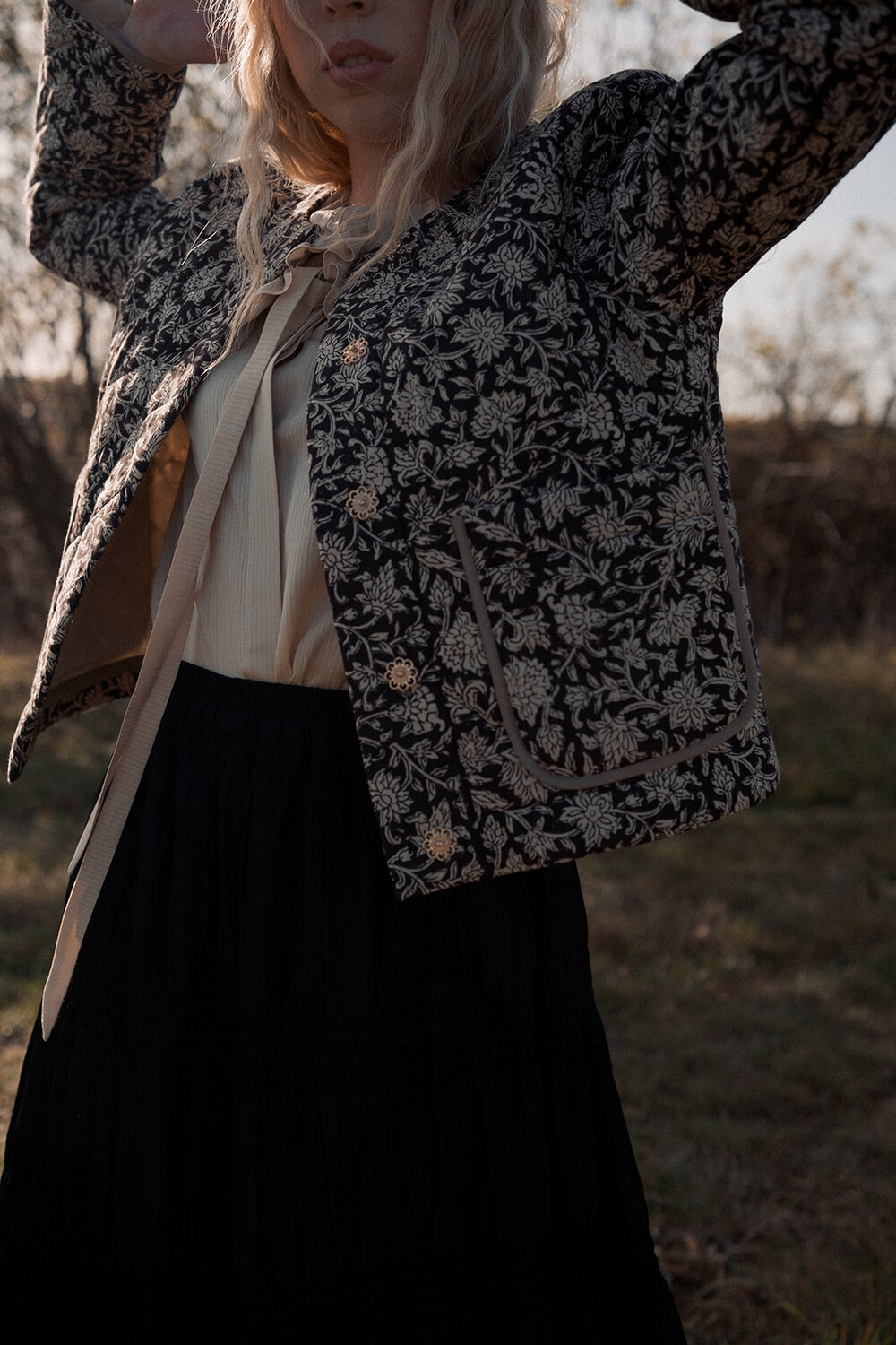 Flowier cotton jacket