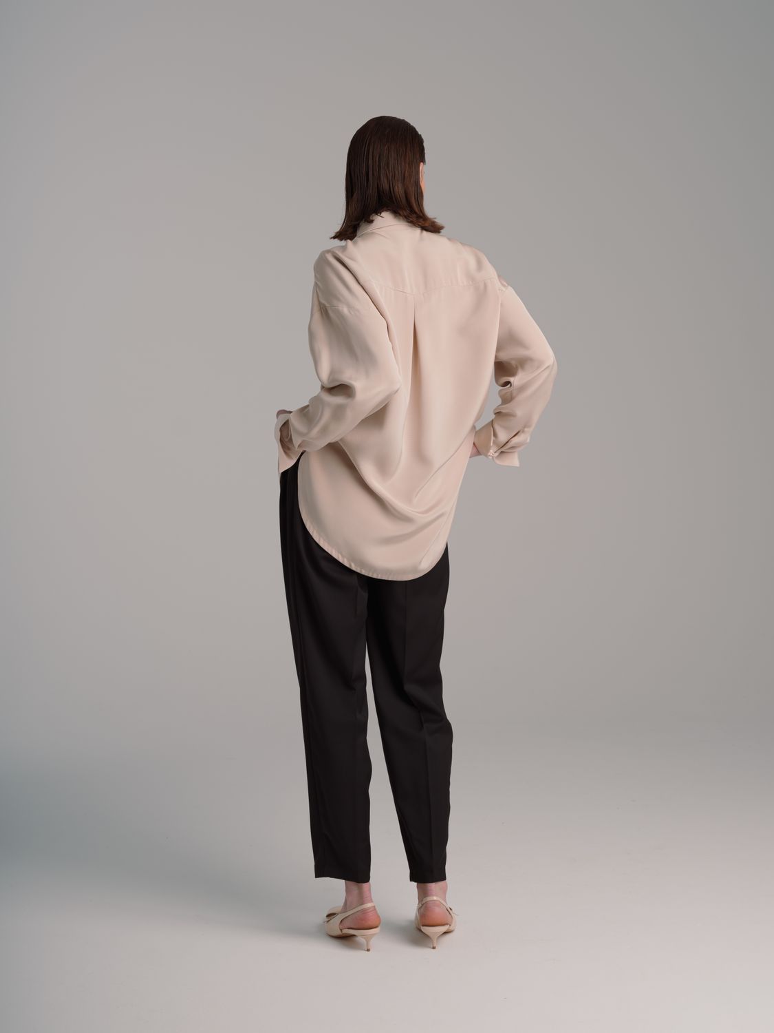 Silk blouse - blush