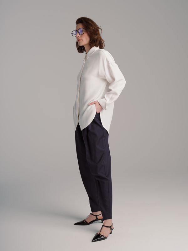 Silk blouse - white