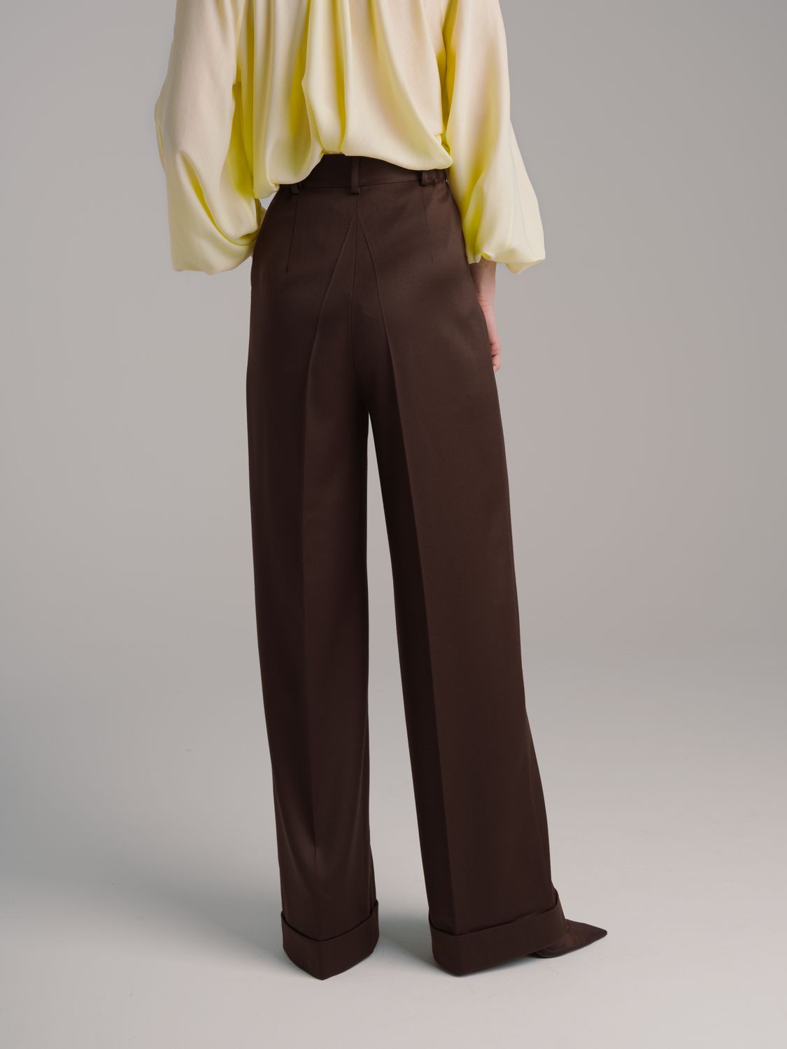 Vest wool brown