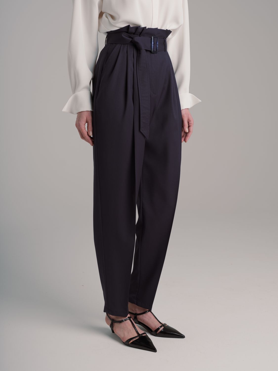 Trousers wool - blue
