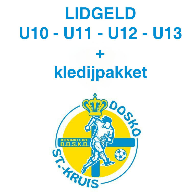Lidgeld U10 - U11 - U12 - U13