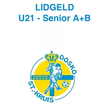 Lidgeld bestaande spelers U21 - A + B seniors