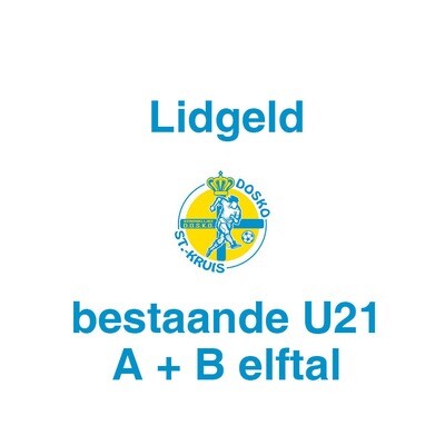 Lidgeld bestaande U21 - A + B elftal