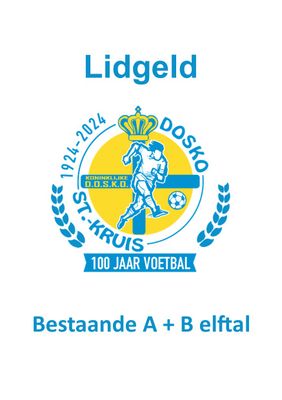 Lidgeld bestaande A + B elftal