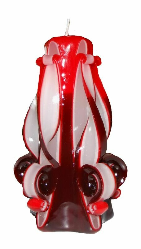 Orchidee rot-schwarz 17cm