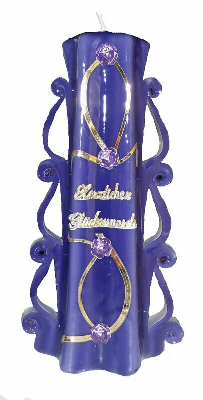 Herzlichen Glückwunsch 25cm lila Herzlichen Glückwunsch 25cm lila