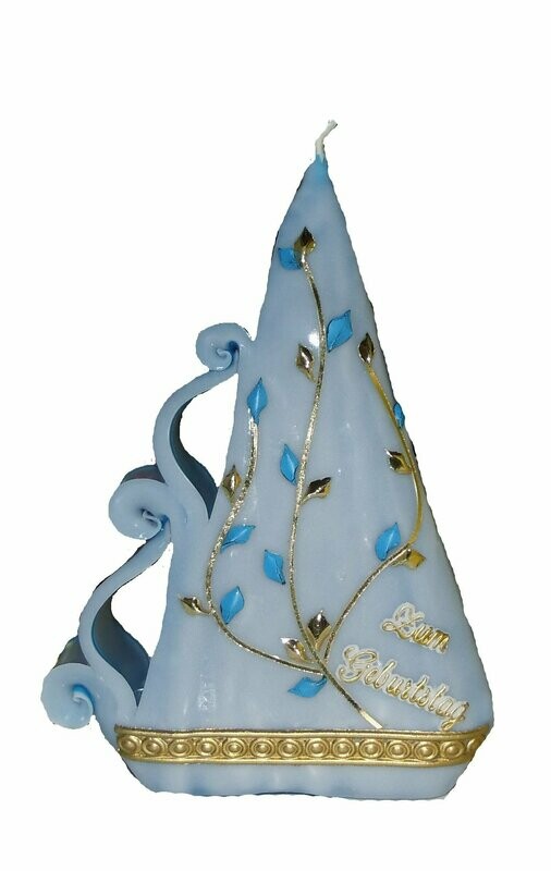 Spitzkerze hellblau 20cm