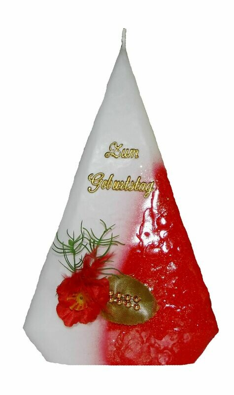Spitzkerze rot 20cm