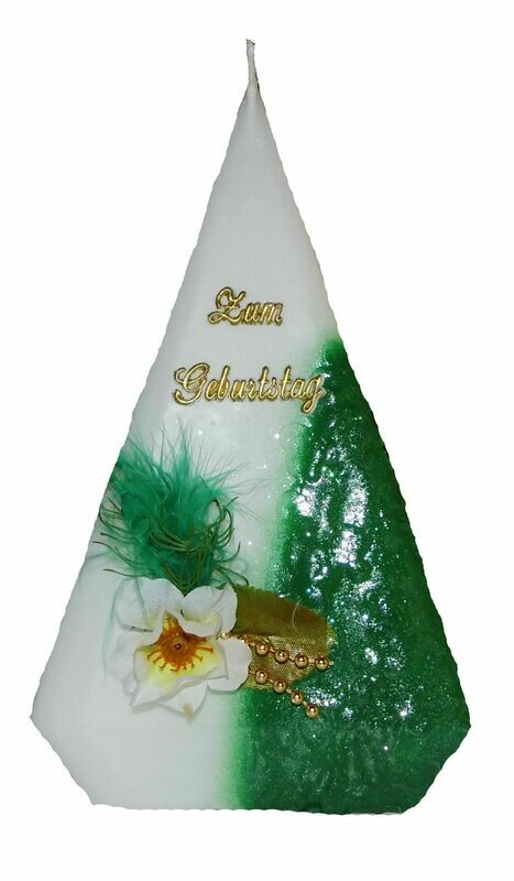 Spitzkerze grün 20cm