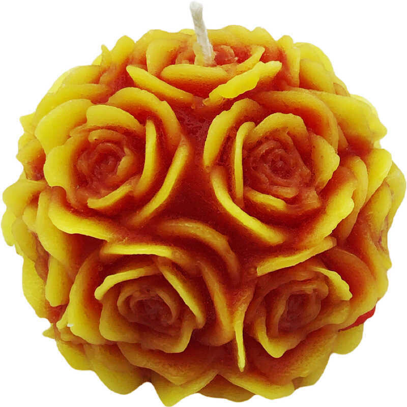 Rosenkugel gelb-rot 10cm