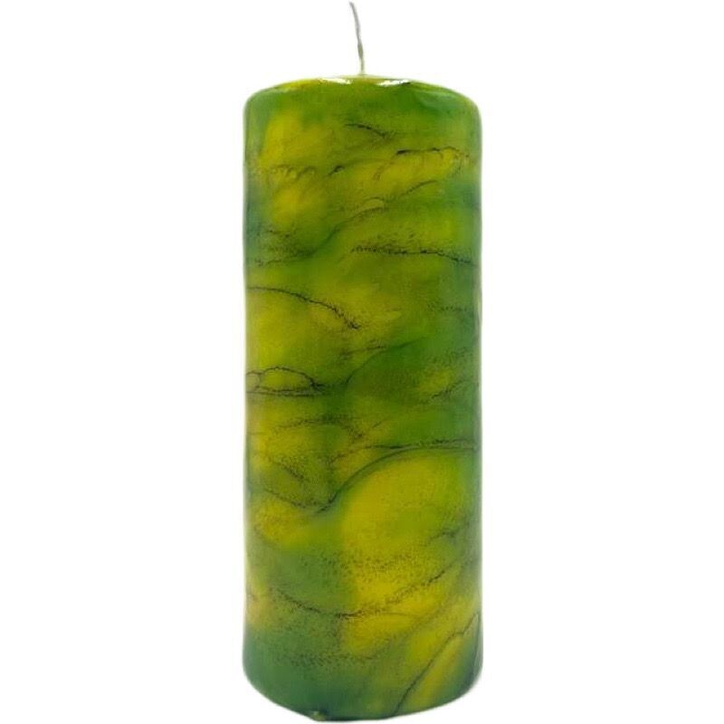 Stumpen gelb-grün 7/15cm