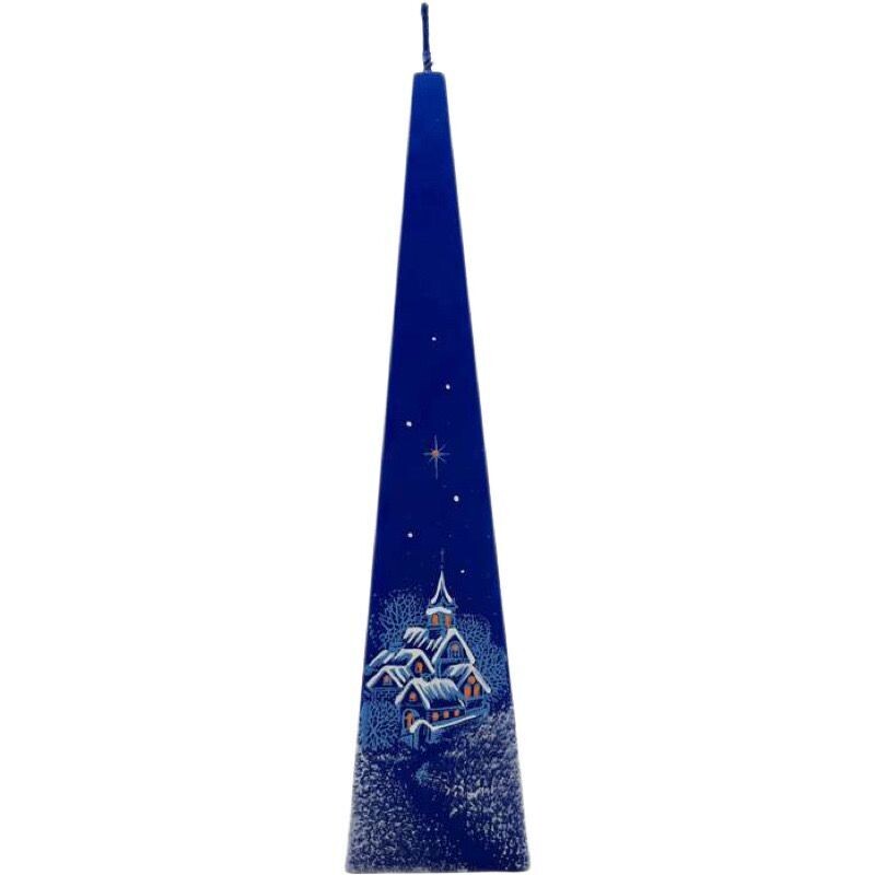 Pyramide blau Winterdorf