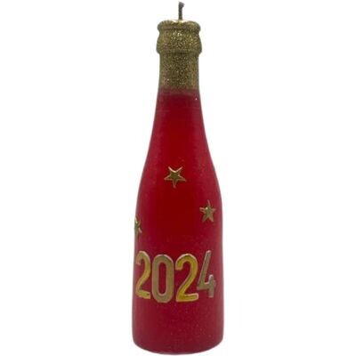 Jahreszahlflasche rot 2024