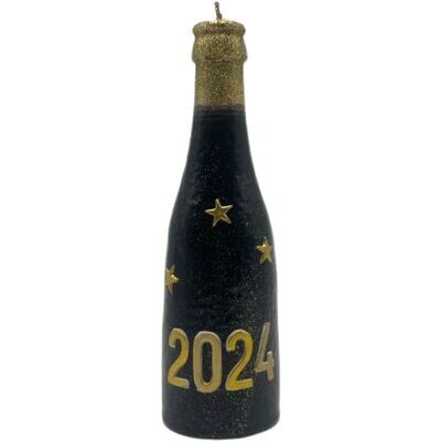 Jahreszahlflasche schwarz 2024
