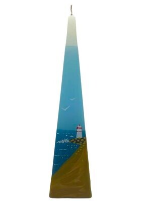 Pyramide Leuchtturm blau