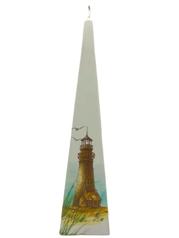 Pyramide Leuchtturm weiß