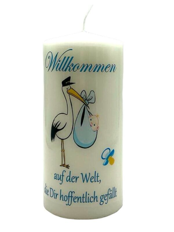 Willkommen blau