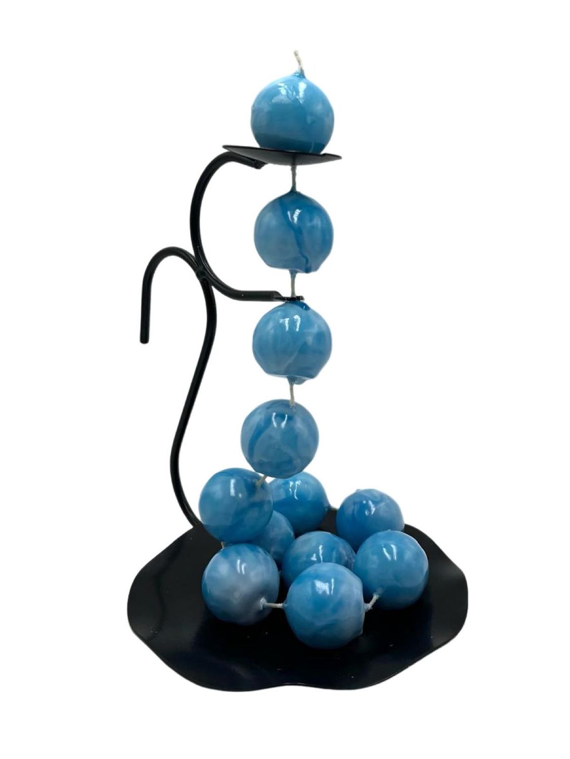 Kugelkette blau-weiß "ohne Halter!"