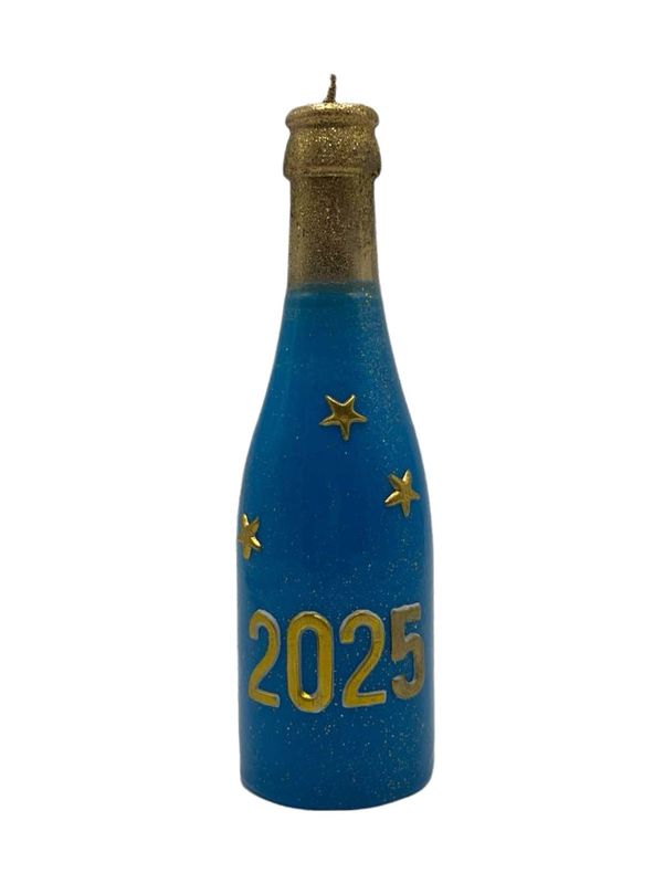 Jahreszahlflasche blau 2026