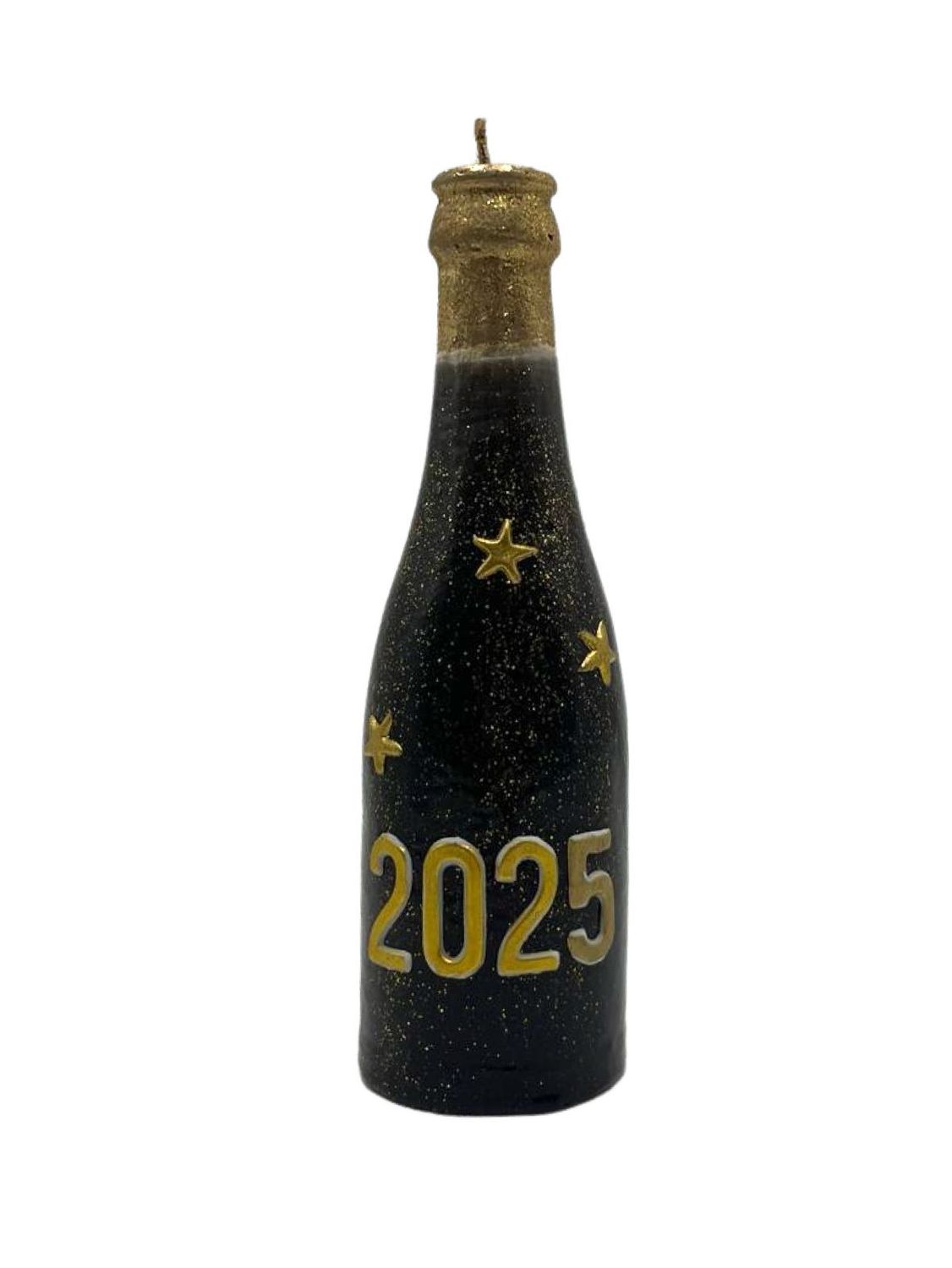 Jahreszahlflasche  schwarz 2025