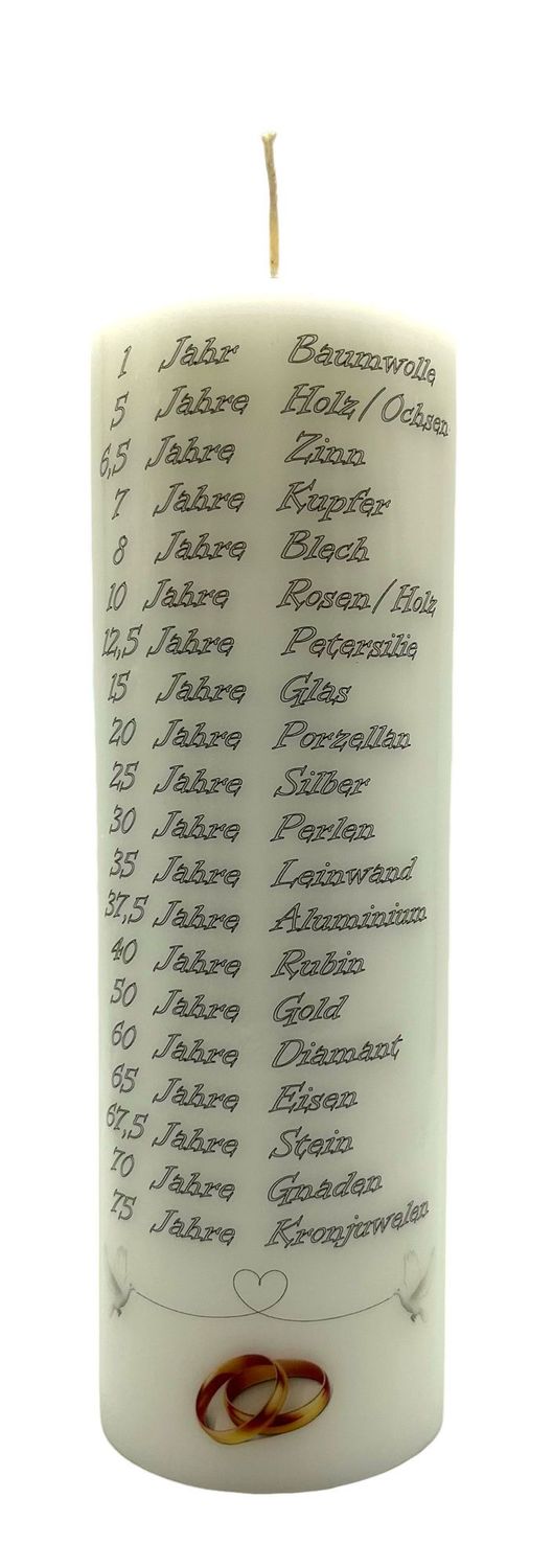 Hochzeitstage 8/25cm