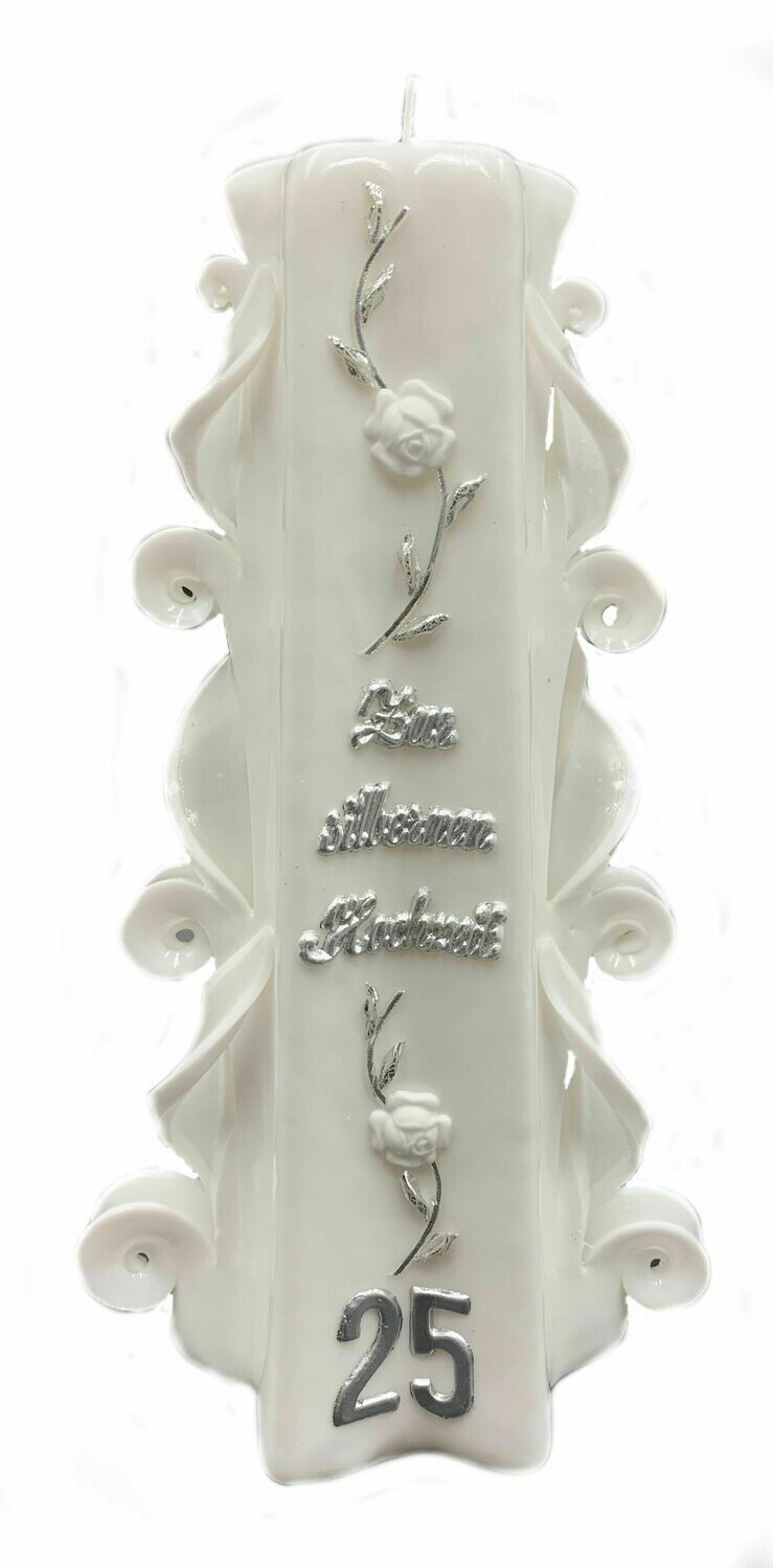 Silber Hochzeit 25cm