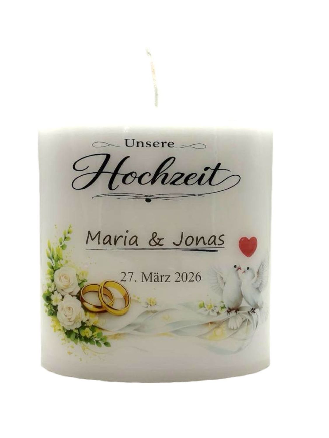 Hochzeit oval 15/13,5cm