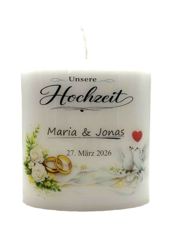 Hochzeit oval 15/13,5cm