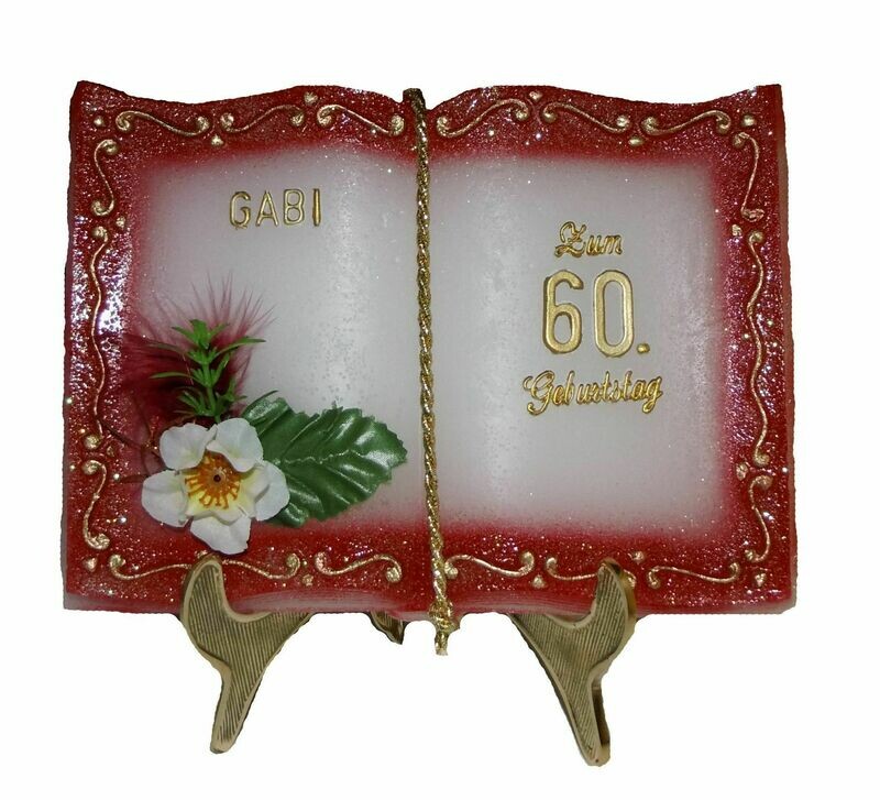 Buch bordeaux 17/22cm- ohne Halter!