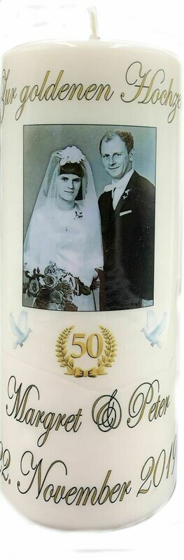 Goldene Hochzeit 20cm Goldene Hochzeit 20cm