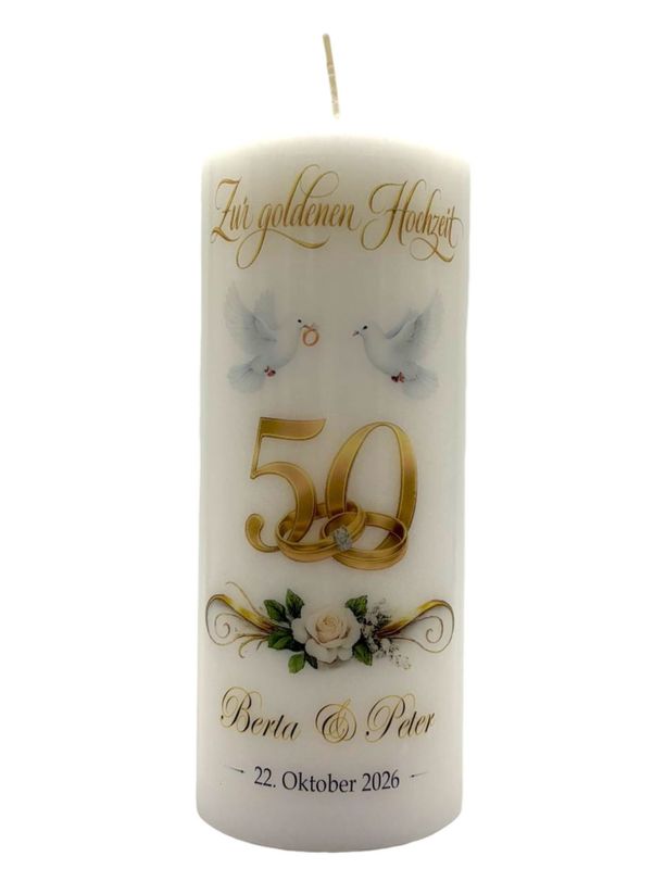 Gold Hochzeit  20/8cm