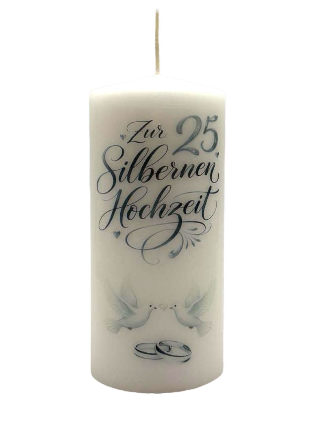 Zur silbernen Hochzeit 15/7cm