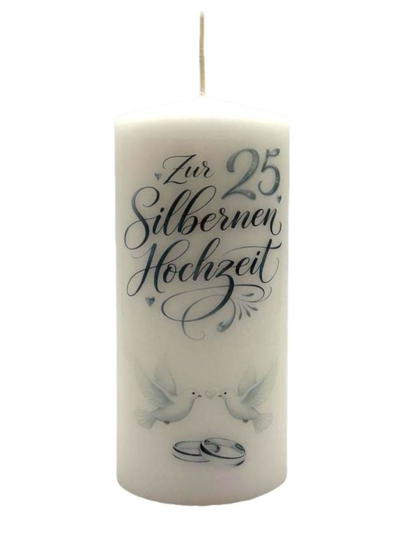 Zur silbernen Hochzeit 15/7cm