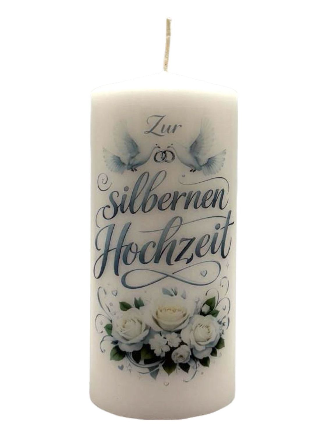 Zur silbernen Hochzeit 15/7cm