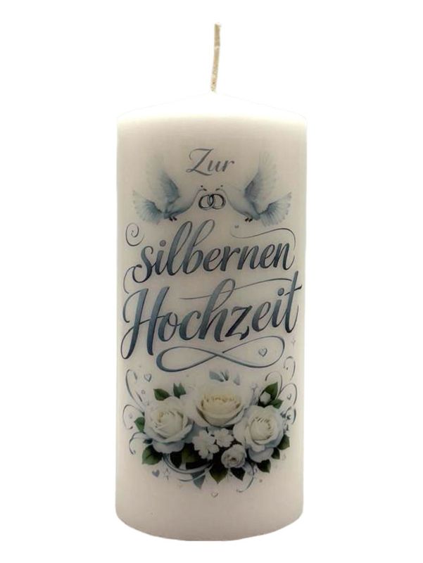 Zur silbernen Hochzeit 15/7cm