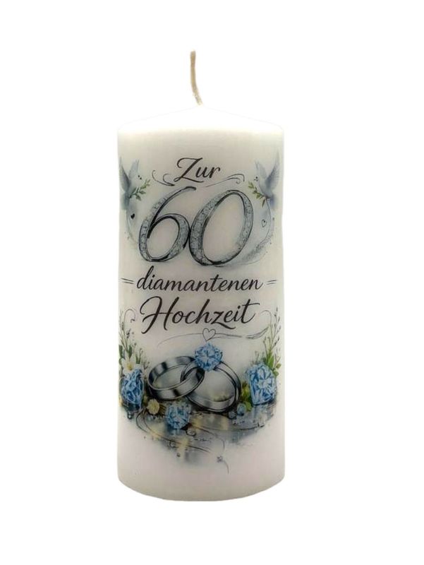 Zur diamantenen Hochzeit 15/7cm