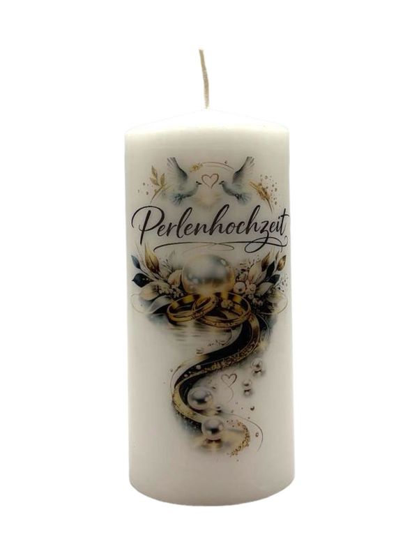 Zur Perlen Hochzeit 15/7cm