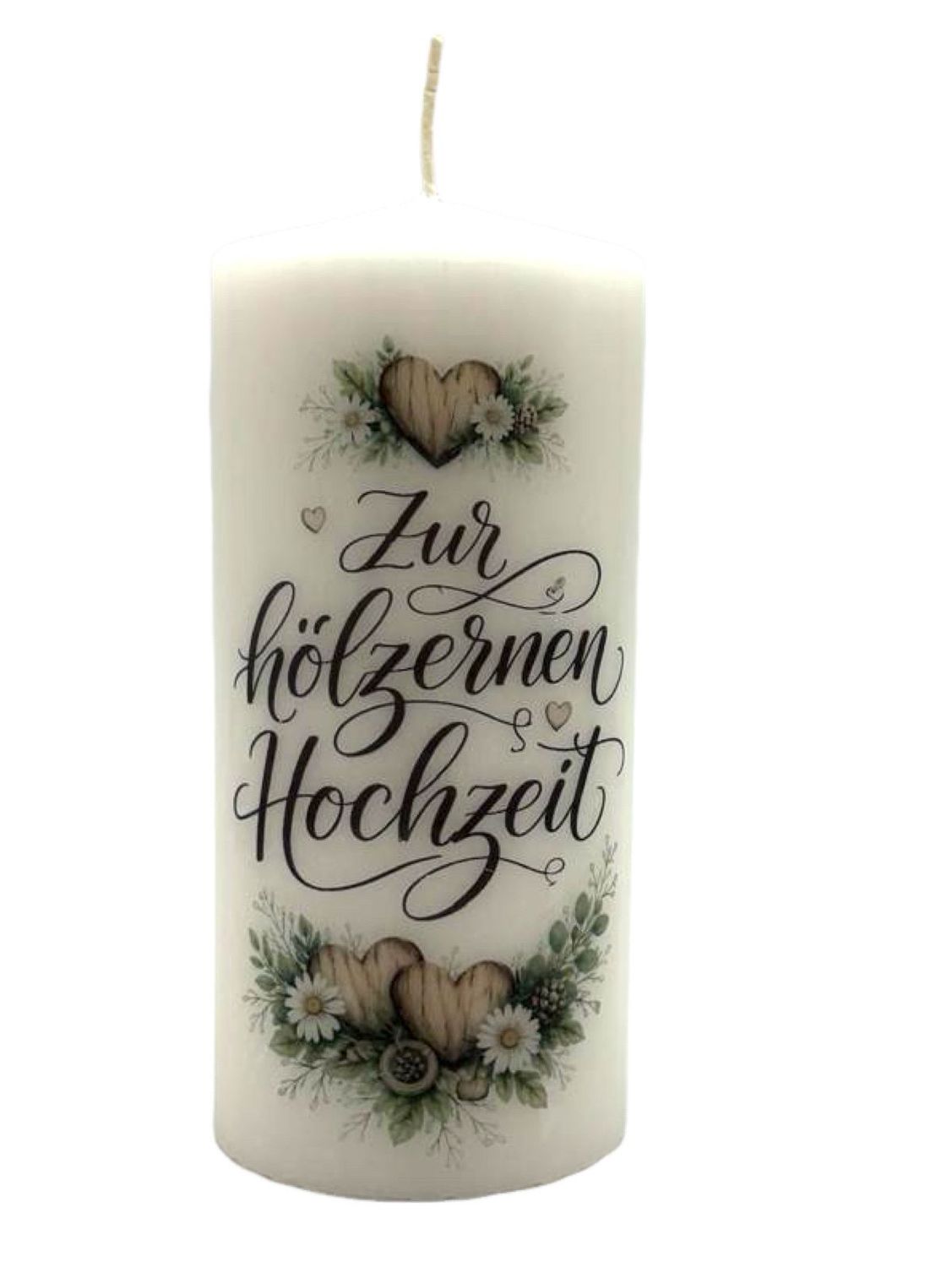 Zur hölzernen Hochzeit 15/7cm
