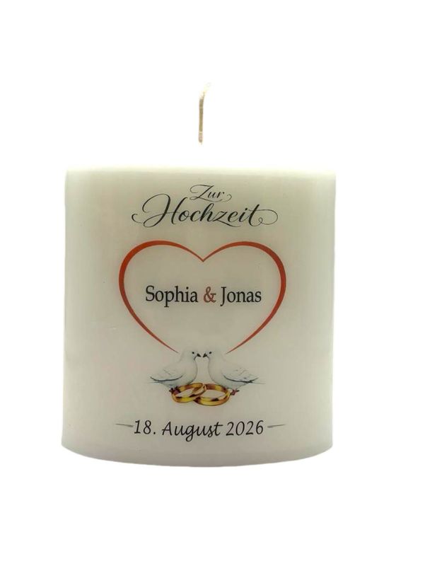 Hochzeit oval Herz 15/13,5cm