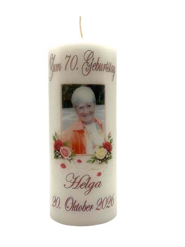 Geburtstag mit Bild im Rahmen 20/8cm Geburtstag mit Bild im Rahmen 20/8cm