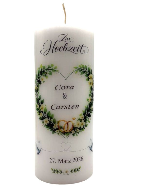 Hochzeit Herz Ranke 20/8cm