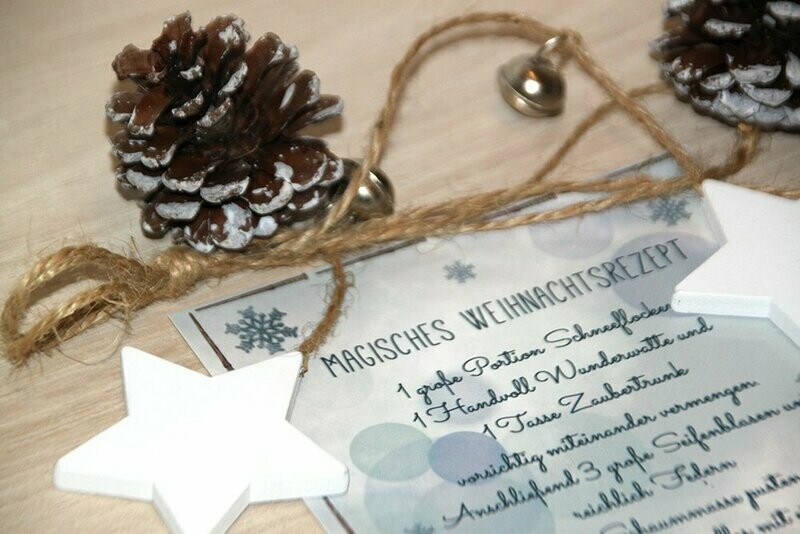 Postkarte - Magisches Weihnachtsrezept