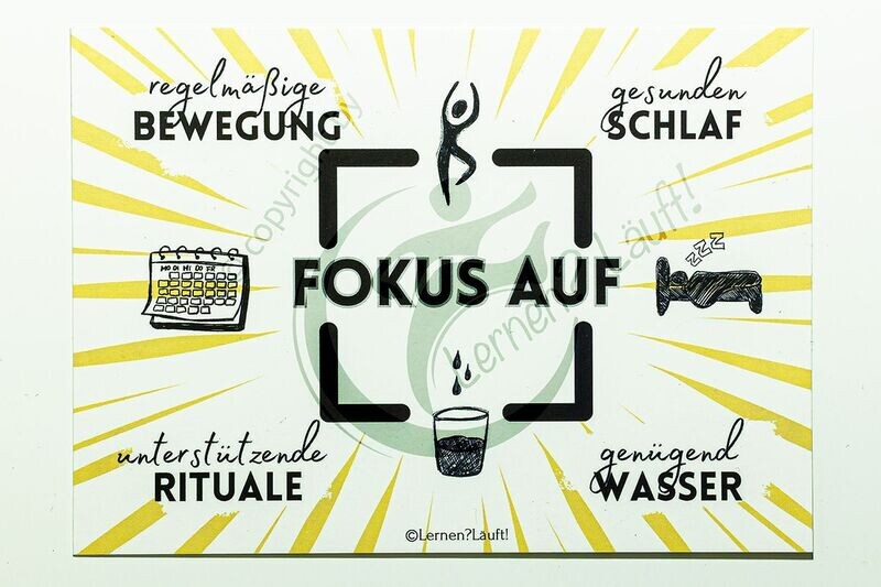 Postkarte - Fokus auf