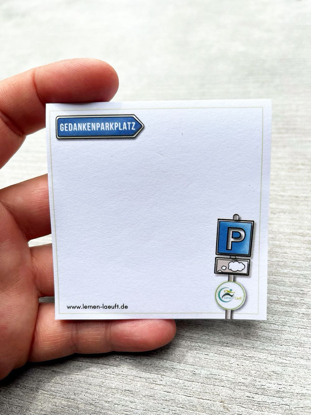 Gedankenparkplatz-Haftnotizen