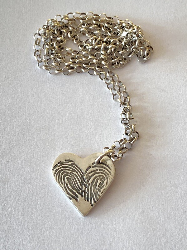 Bespoke Fingerprint Necklace (1-2 Prints)